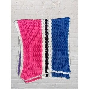 Vintage Handmade Crocheted Throw